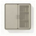 Wall-mounted storage cabinet with door and ventilation designed for compact spaces